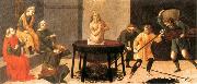 BARTOLOMEO DI GIOVANNI Predella: Martyrdom of St John oil on canvas